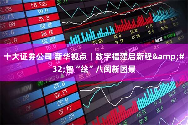 十大证券公司 新华视点｜数字福建启新程 智“绘”八闽新图景